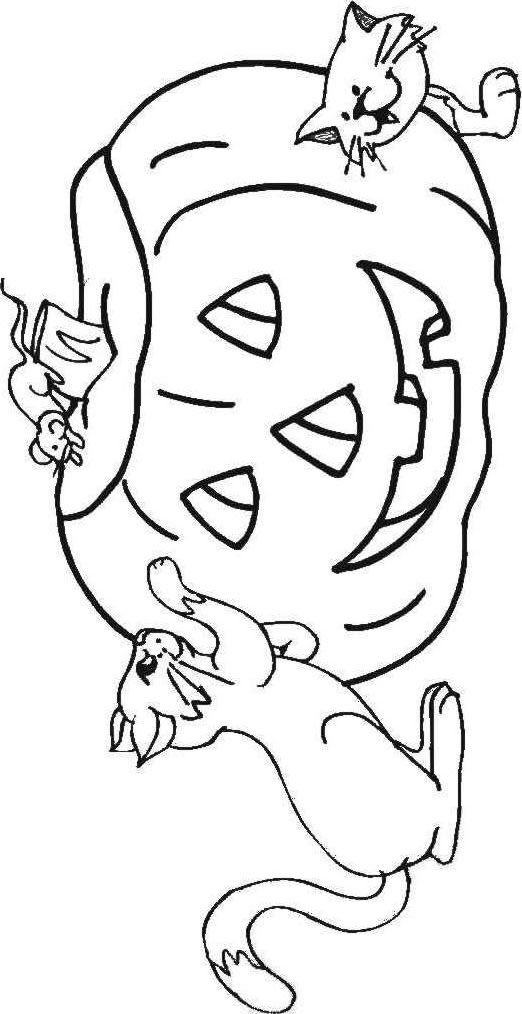 Plansa de colorat cu Halloween 100 3